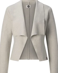 Stapf Damen-Strickjacke Naturweiß