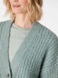 Alma ＆ Lovis Damen-Strickjacke geknöpft Petrol