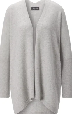 Seldom Damen-Strickjacke Merinowolle Hellgrau Sale