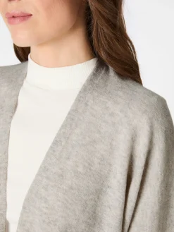 Seldom Damen-Strickjacke Merinowolle Hellgrau Sale