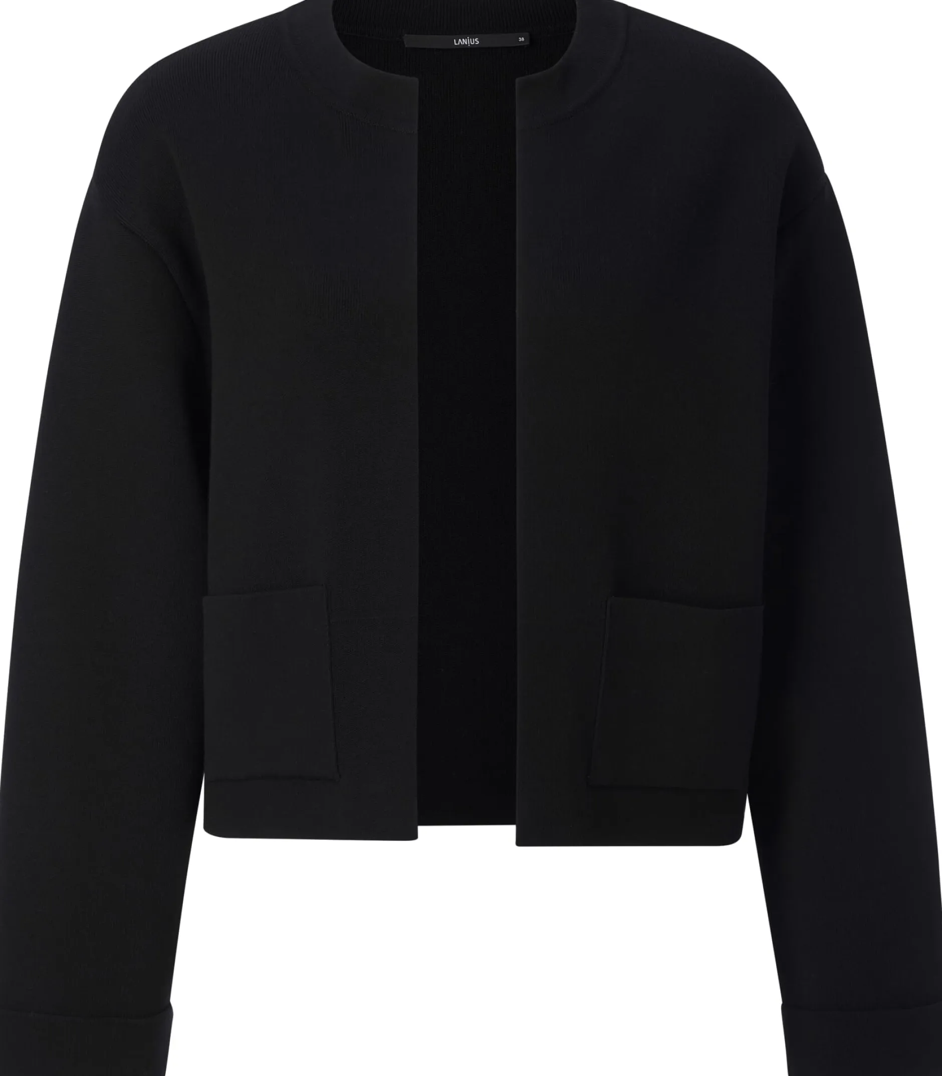 LANIUS Damen-Strickjacke Punto Milano Schwarz Best