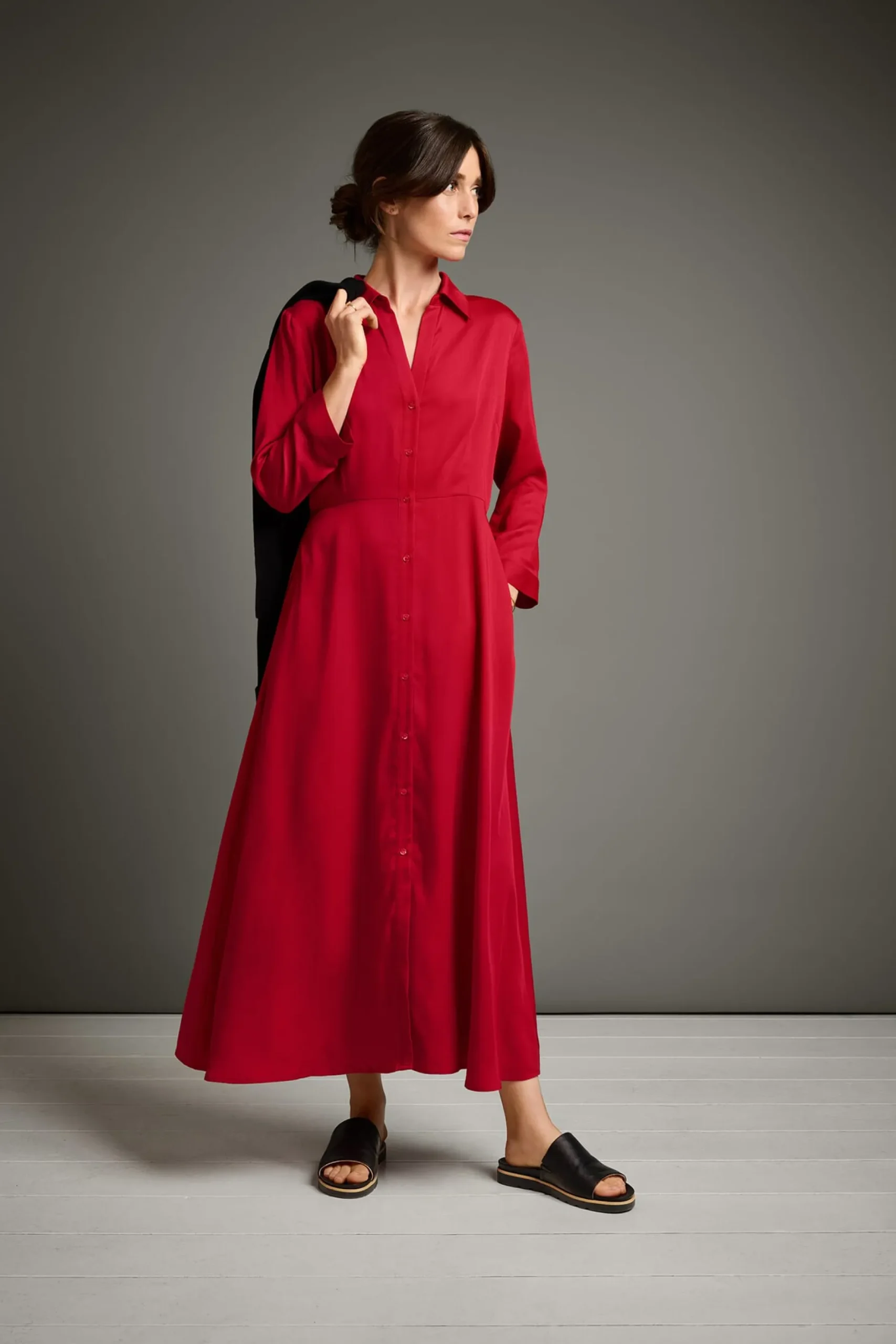 LANIUS Damen-Strickjacke Punto Milano Schwarz Best