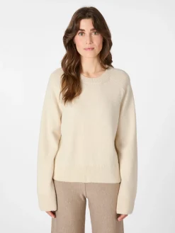 LANIUS Damen-Strickpullover Naturweiß Sale