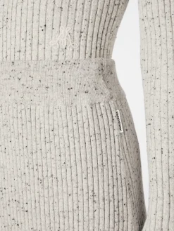 Armedangels Damen-Strickrock meliert Hellgrau Discount