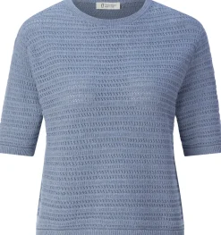 Rifò Damen-Strickshirt Hellblau