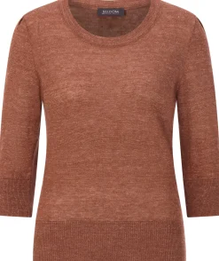 Seldom Damen-Strickshirt Dreiviertelarm