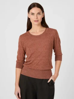 Seldom Damen-Strickshirt Dreiviertelarm