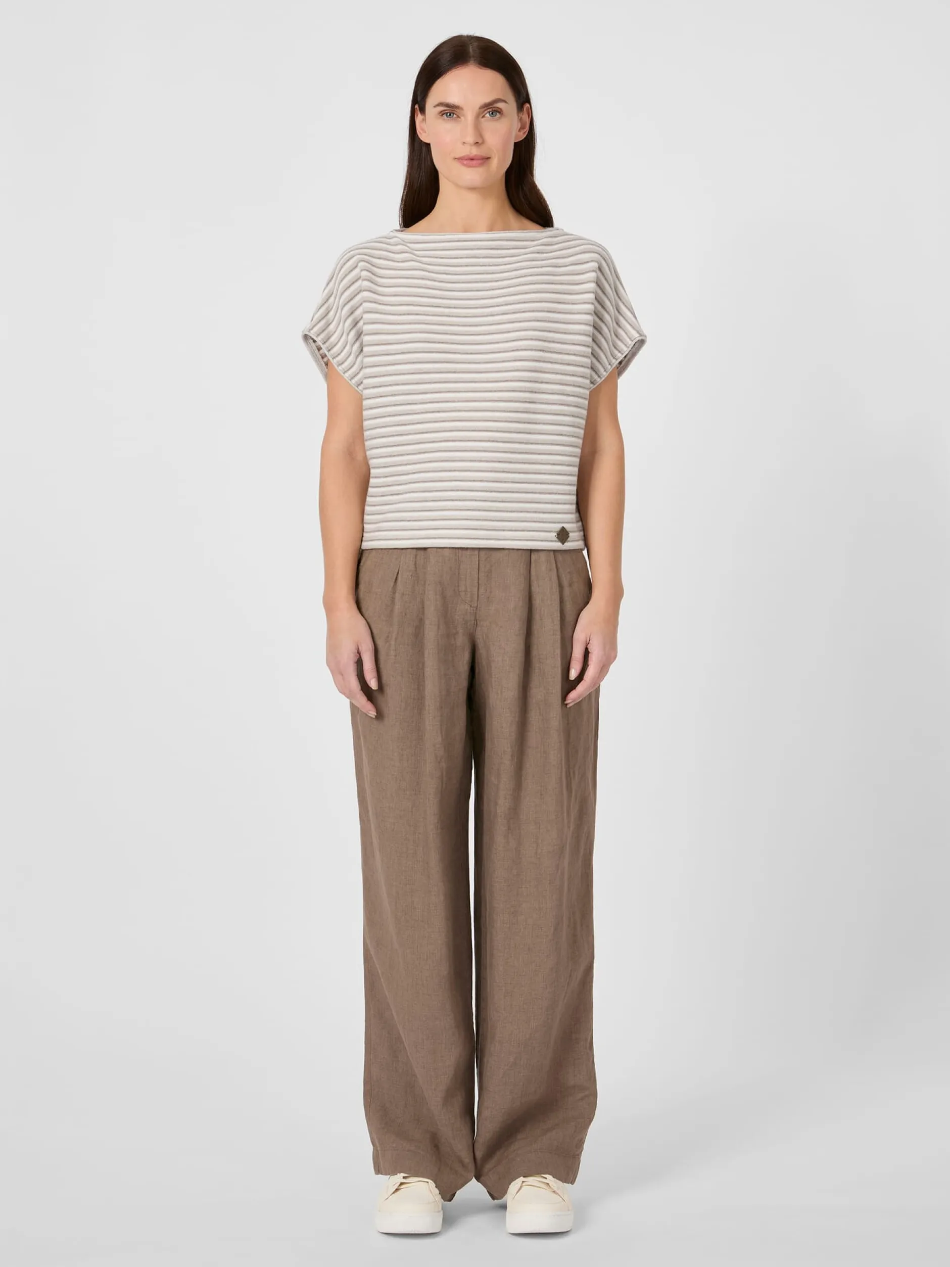 Stapf Damen-Strickshirt gestreift New