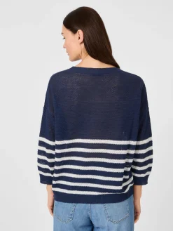 Les Racines du Ciel Damen-Strickshirt gestreift Sale