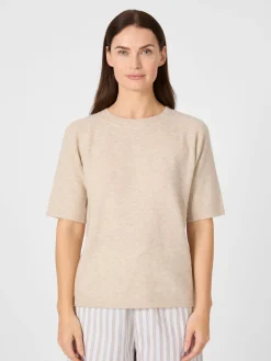 CARE BY ME Damen-Strickshirt Kaschmir Natur Sale