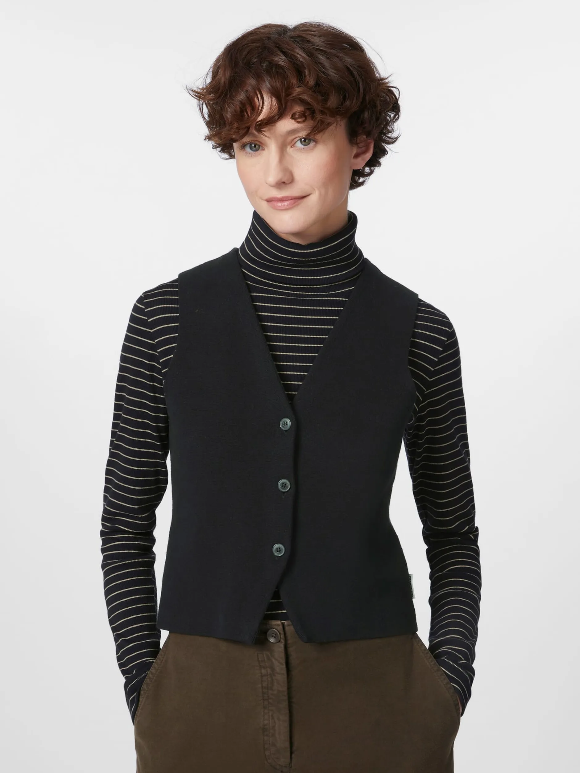 Armedangels Damen-Strickweste Schwarz Clearance