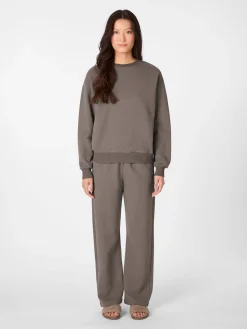 Merz b. Schwanen Damen-Sweatshirt Taupe Outlet