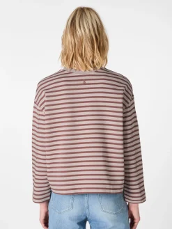 Armedangels Damen-Sweatshirt gestreift