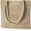 CARE BY ME Damen-Totebag gehäkelt, natur Hot