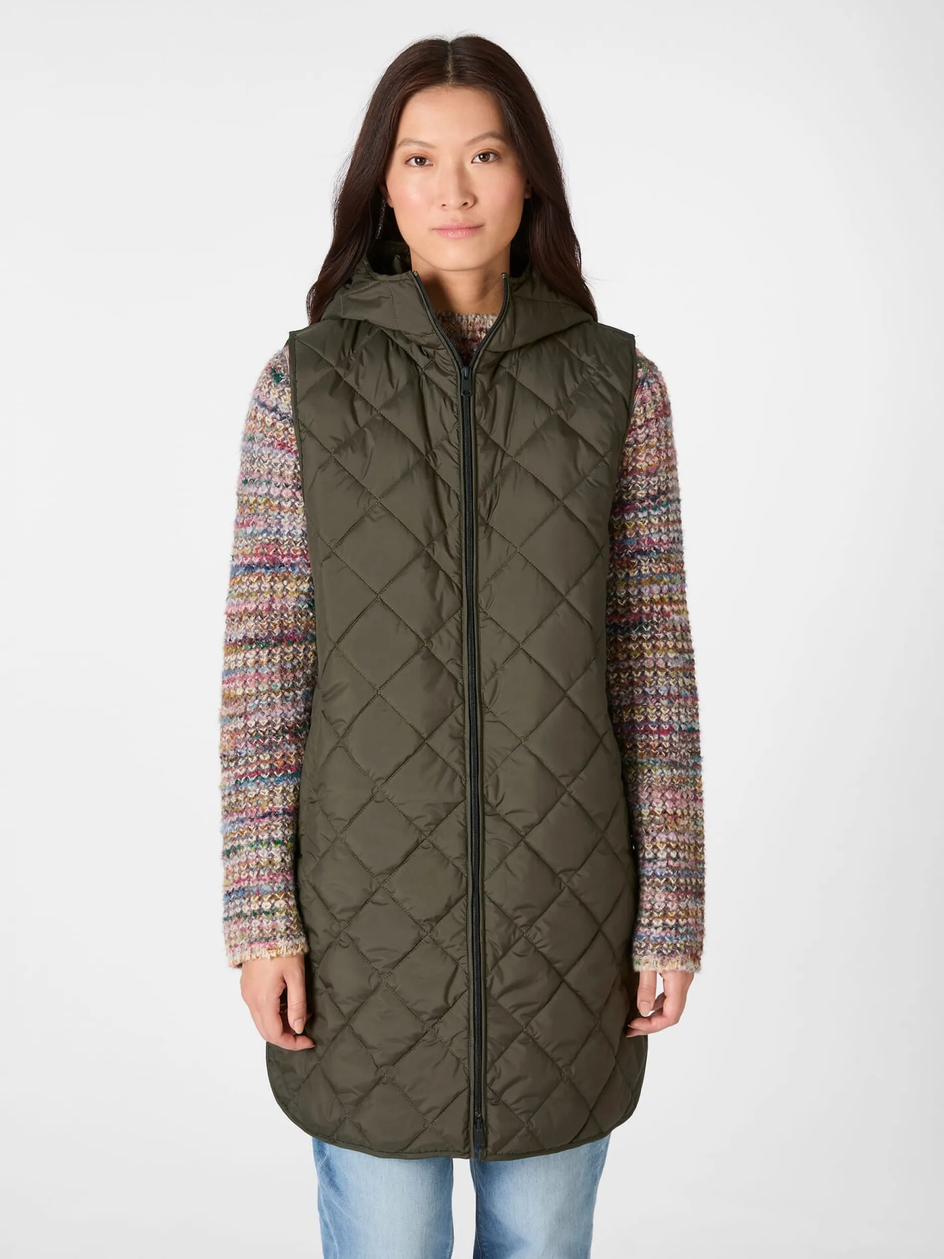 Ecoalf Damen-Trenchcoat 2in1 mit Weste Oliv Outlet