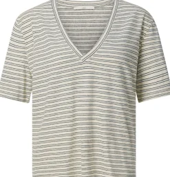 LANIUS Damen-T-Shirt V-Ausschnitt Outlet