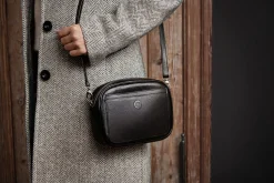 Sonnenleder Damen-Umhängetasche Schwarz Clearance