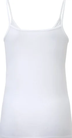 Comazo Damen-Unterhemd Spaghettiträger Weiß Discount