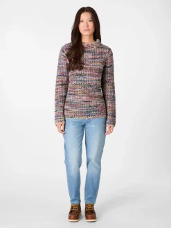 Alma ＆ Lovis Damen-Wendepullover meliert Multicolor Outlet