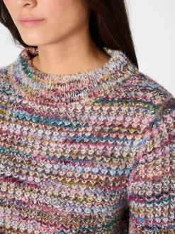 Alma ＆ Lovis Damen-Wendepullover meliert Multicolor Outlet