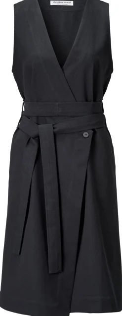 Christiane Strobel Damen-Wickelkleid Schwarz Discount