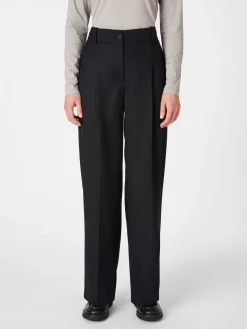 LANIUS Damen-Wollhose Schwarz Sale