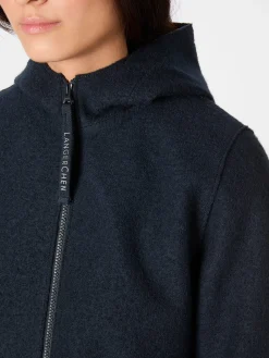 LangerChen Damen-Wollparka Navy Discount