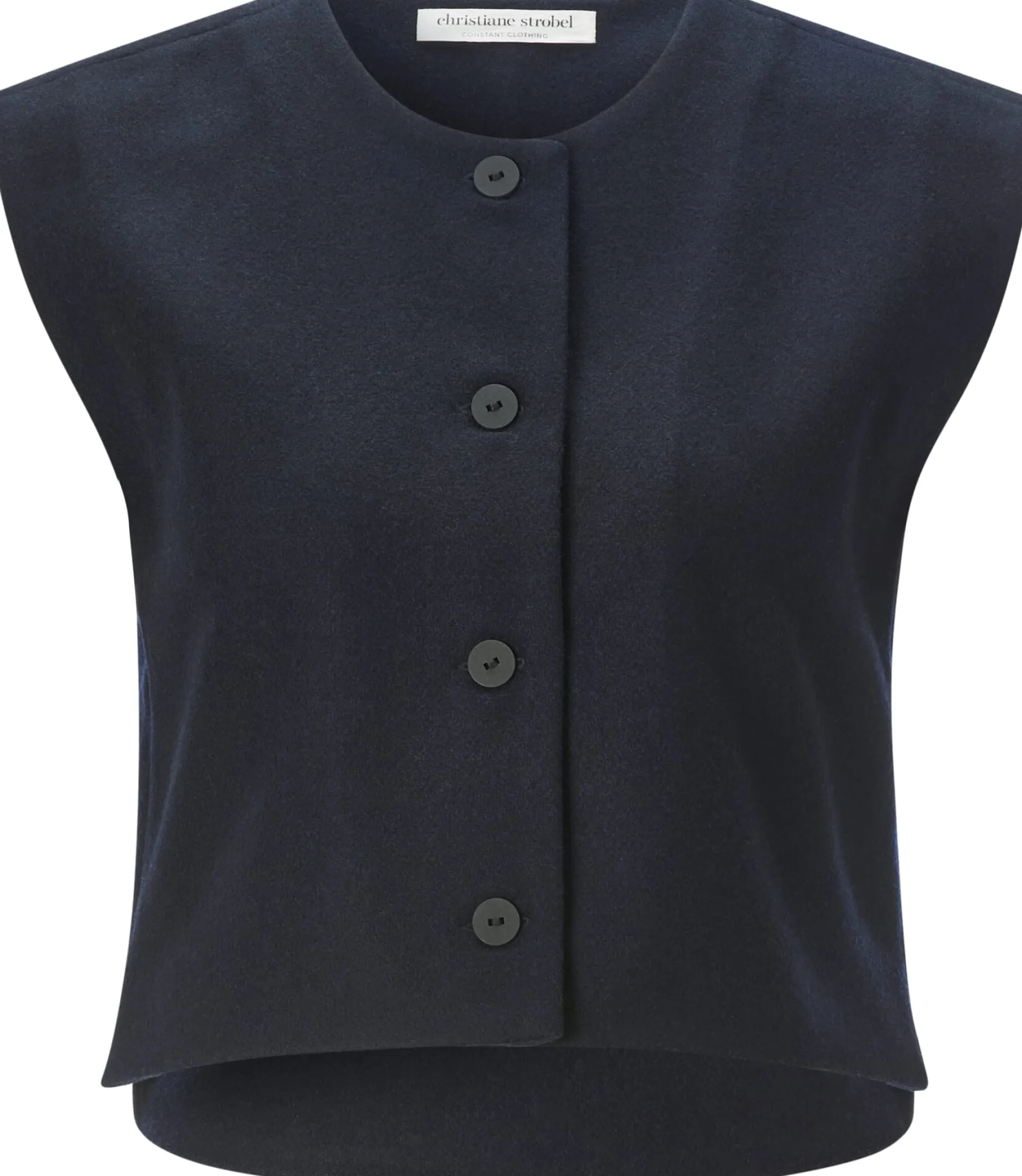 Christiane Strobel Damen-Wollweste Dunkelblau Hot