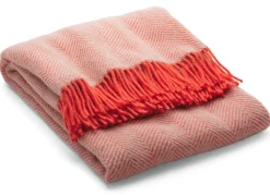 Tweedmill Textiles Decke Fischgrät Koralle Clearance