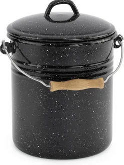 Karl Krüger Deckeleimer Emaille 5 Liter Clearance