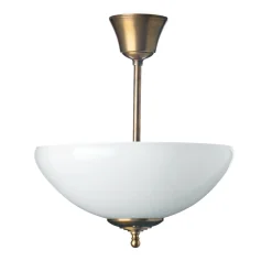 Berliner Messinglampen Deckenleuchte Messing mit Stab Hot