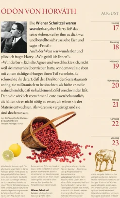 Athesia Kalenderverlag Der literarische Küchenkalender 2026 Clearance