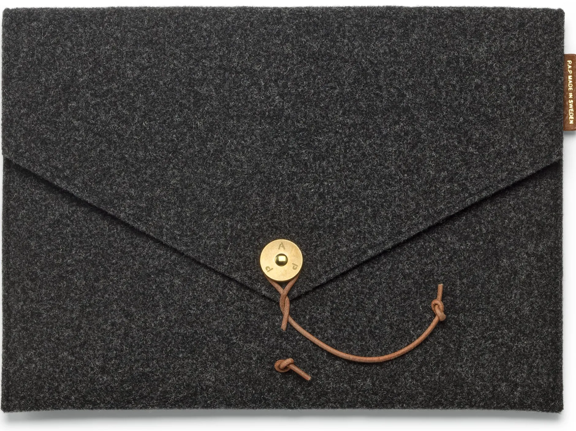 P.A.P. Sweden Dokumenten- und Tablethülle Wollfilz Anthrazit