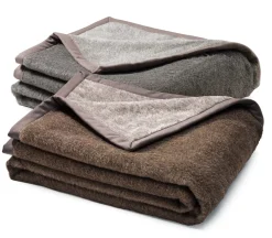 Brun de Vian-Tiran Doubleface-Decke Alpaka Hot