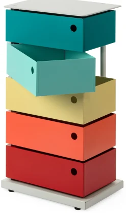 Dottus Trade Drehladen-Container Stahlblech 5-fach Polychrom Dario Sale