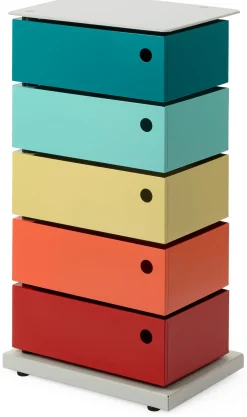 Dottus Trade Drehladen-Container Stahlblech 5-fach Polychrom Dario Sale