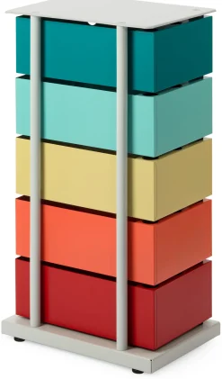 Dottus Trade Drehladen-Container Stahlblech 5-fach Polychrom Dario Sale