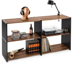 Joval Faltregal Nussbaum-Buche Schwarz Outlet