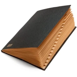 RNK Verlag 20-Fächer-Mappe Karton Schwarz Hot