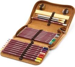 Leder-Wolf Federmäppchen Rindleder New