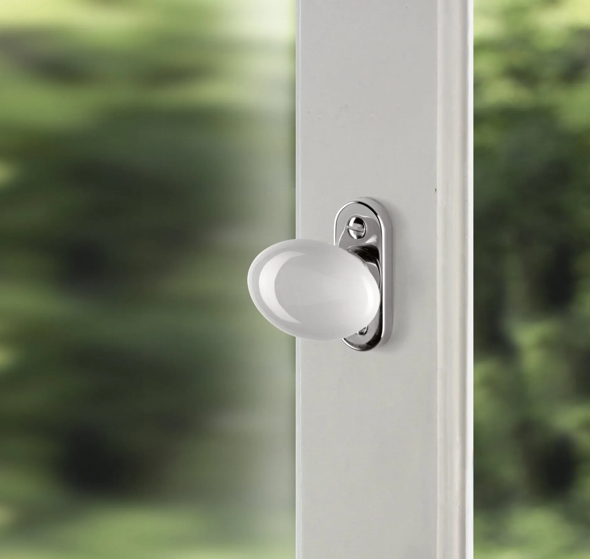 Mérigous Fensterolive Porzellan Weiß Hot