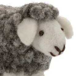 Én Gry & Sif Filz-Schaf stehend grau Discount