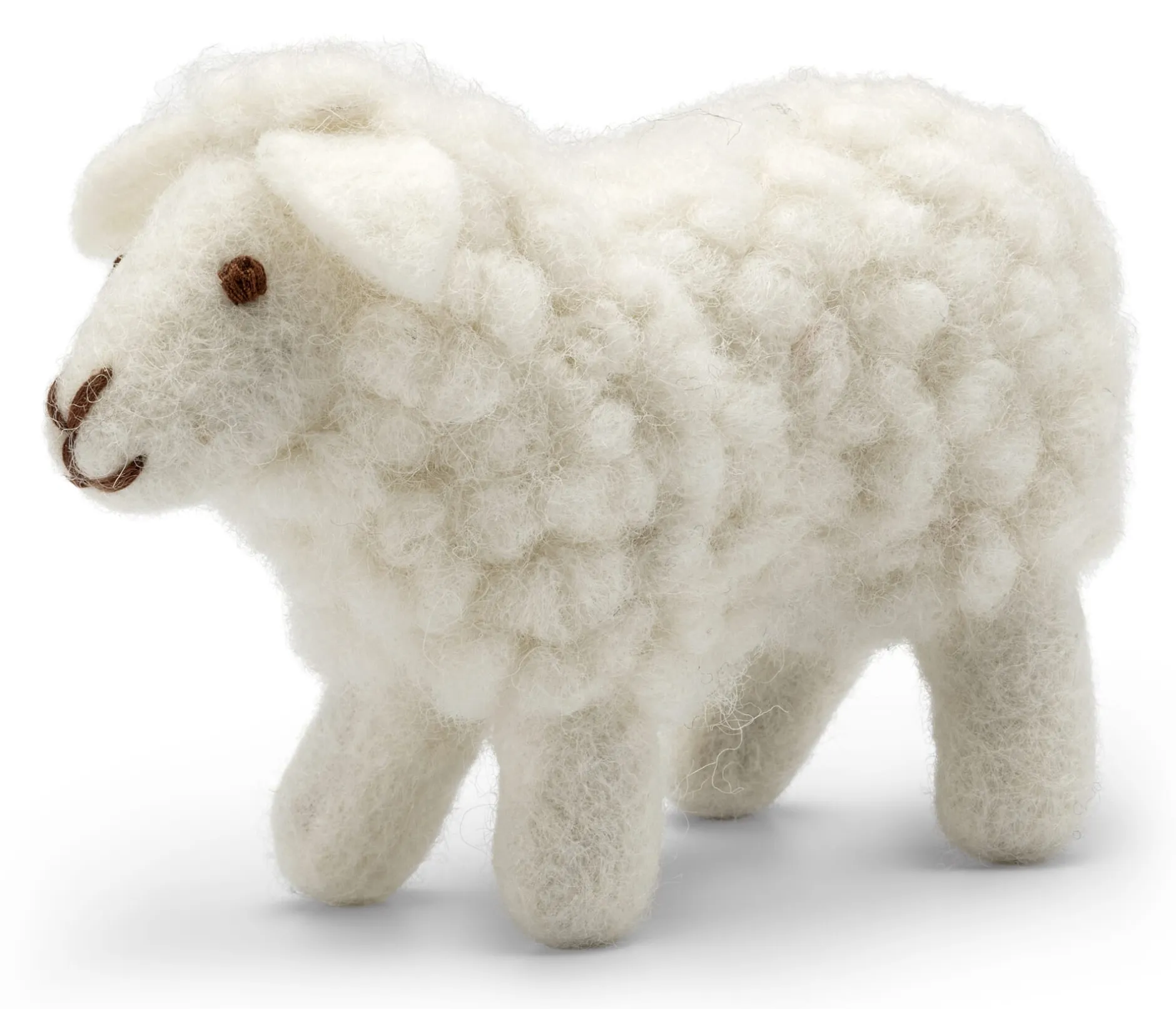 Én Gry & Sif Filz-Schaf stehend weiß