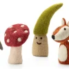 Én Gry & Sif Fingerpuppen Wald Filz New