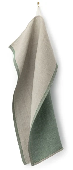 Lapuan Kankurit Finnisches Geschirrtuch Leinen Grün New