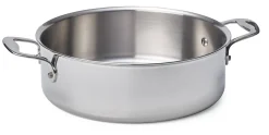 Silampos Flachkasserolle Edelstahl New