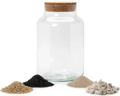 Jodeco Glass Flaschengarten mit Substrat Hot