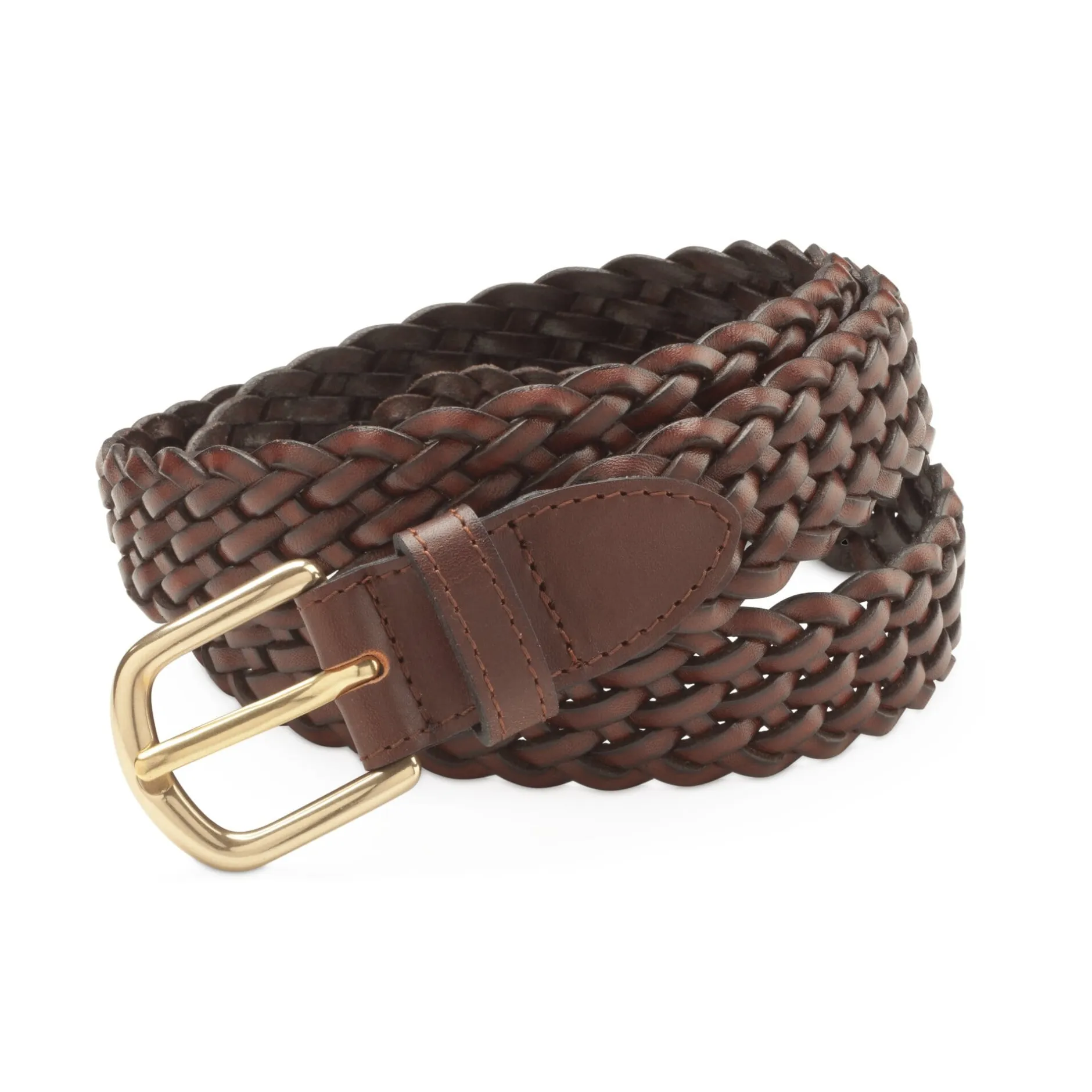 Ludwig Schröder Flechtgürtel Braun