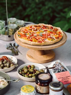 BREKA Flexibler Tortenständer Eichenholz Outlet