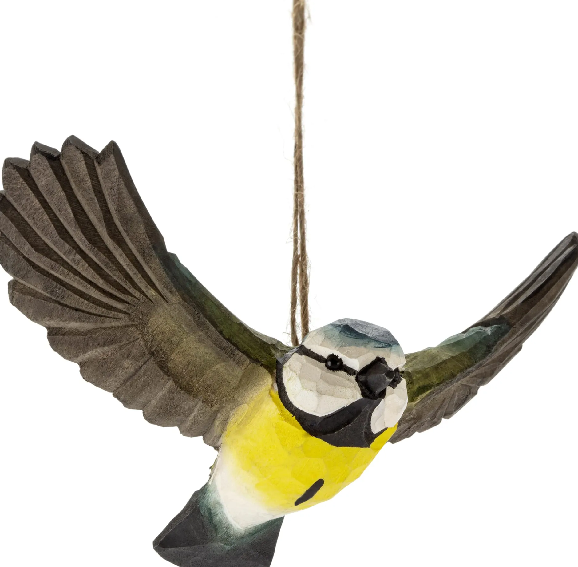 Wildlife Garden Fliegende Blaumeise Lindenholz handgeschnitzt Discount